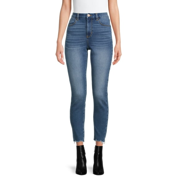 No Boundaries Junior's Cozy Curvy Denim Jeggings