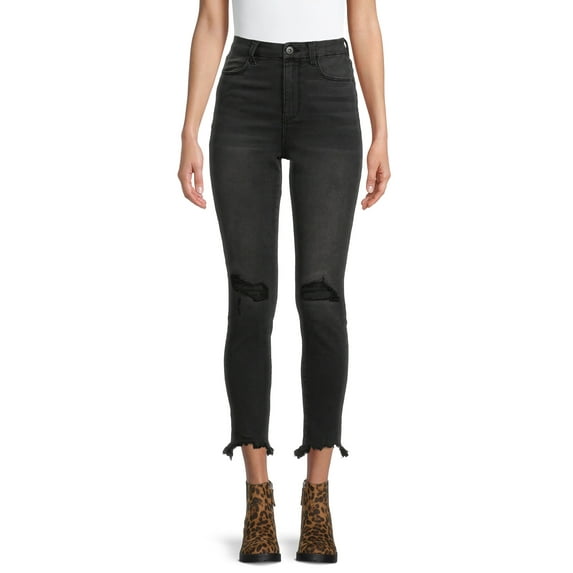 No Boundaries Junior's Cozy Curvy Denim Jeggings