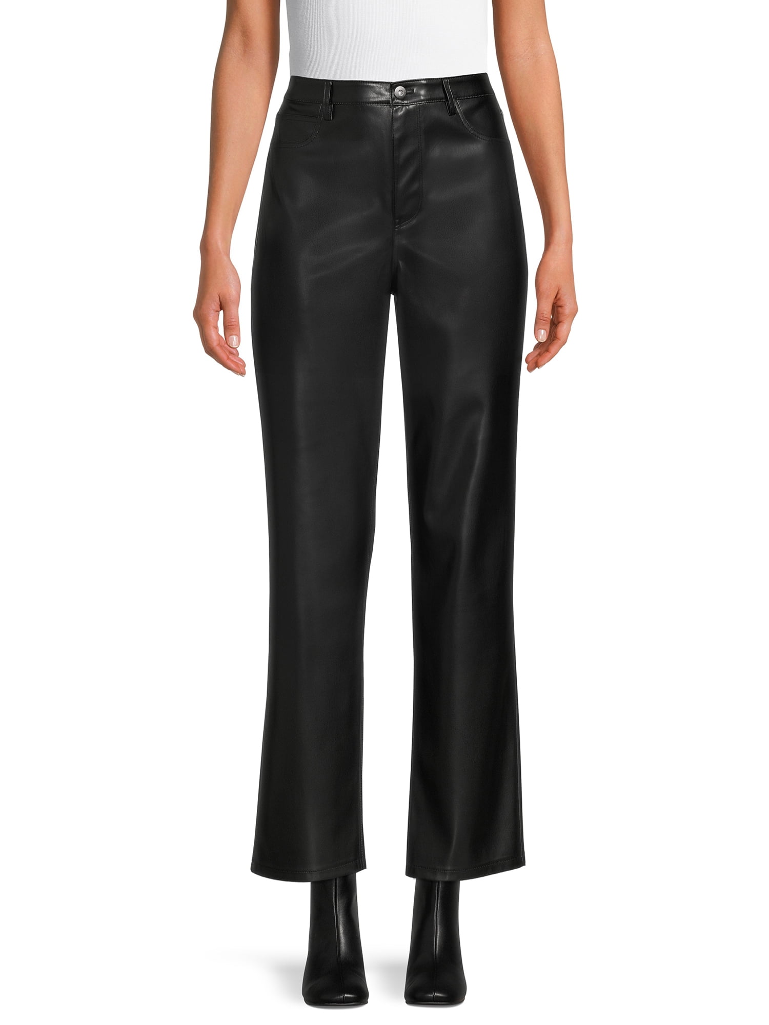 No Boundaries Junior's Faux Leather Pants