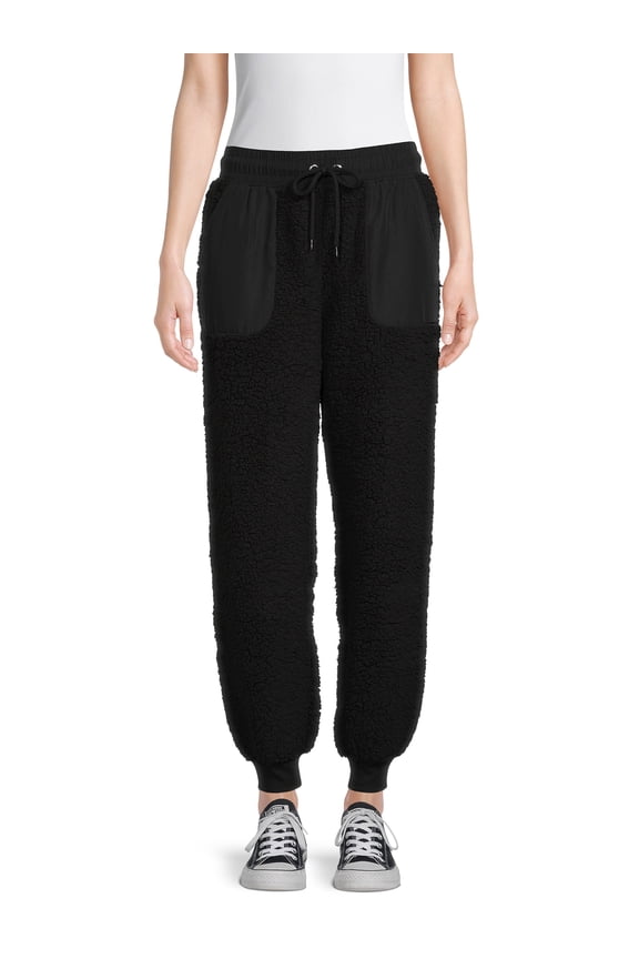 Junior's Faux Sherpa Jogger Pants
