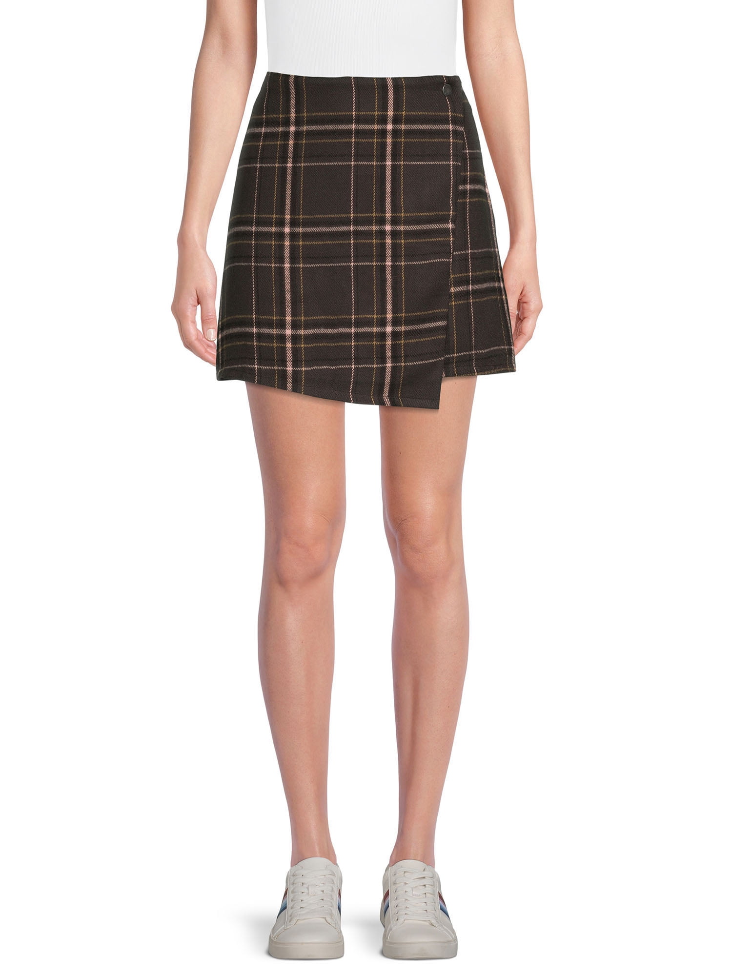 Flannel skirt cheap brown