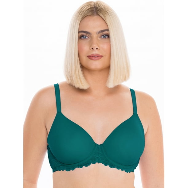 No Boundaries Junior's Flex Wire TShirt Bra with Stretch Cup, Sizes 32B to 40DD