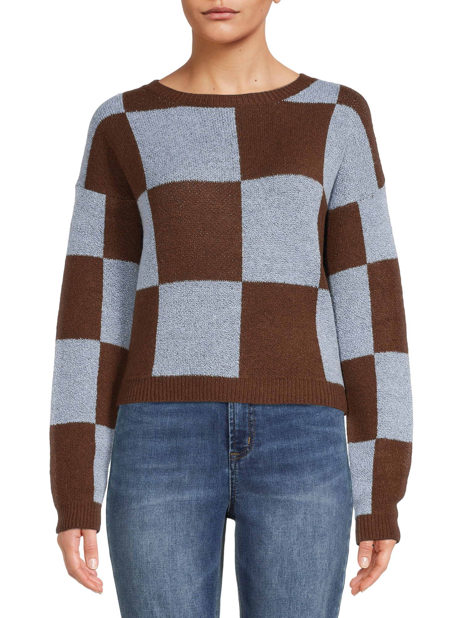 No Boundaries Junior's Jacquard Pullover Sweater - image 1 of 5