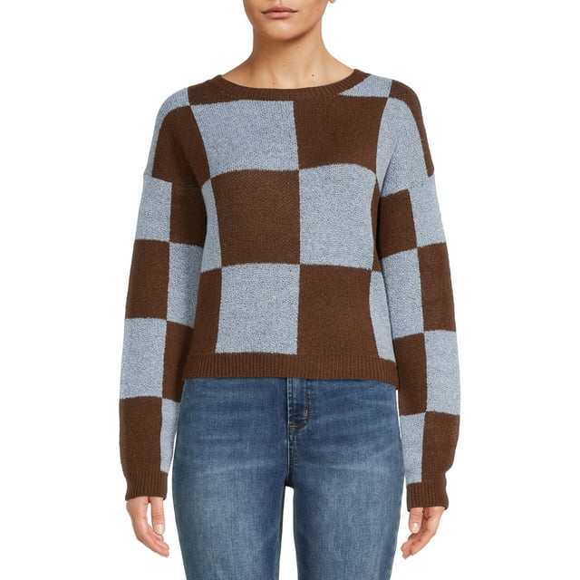 No Boundaries Junior's Jacquard Pullover Sweater