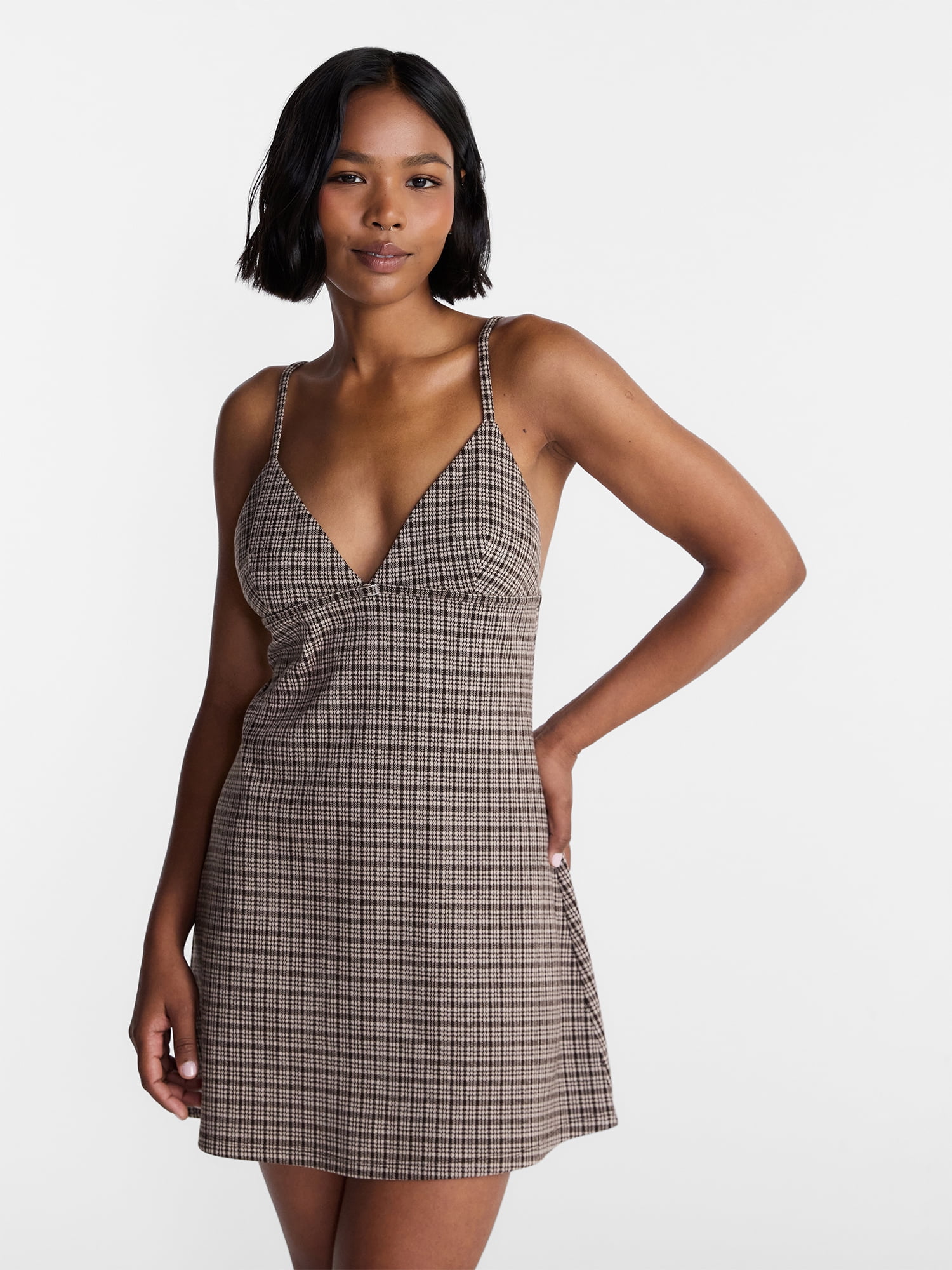 No Boundaries Knit Bodycon Mini Dress, Women’s XXS-XXL