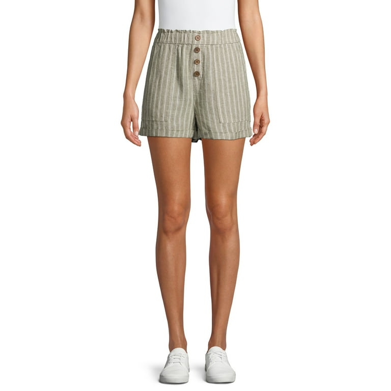 No Boundaries Junior s Linen Shorts