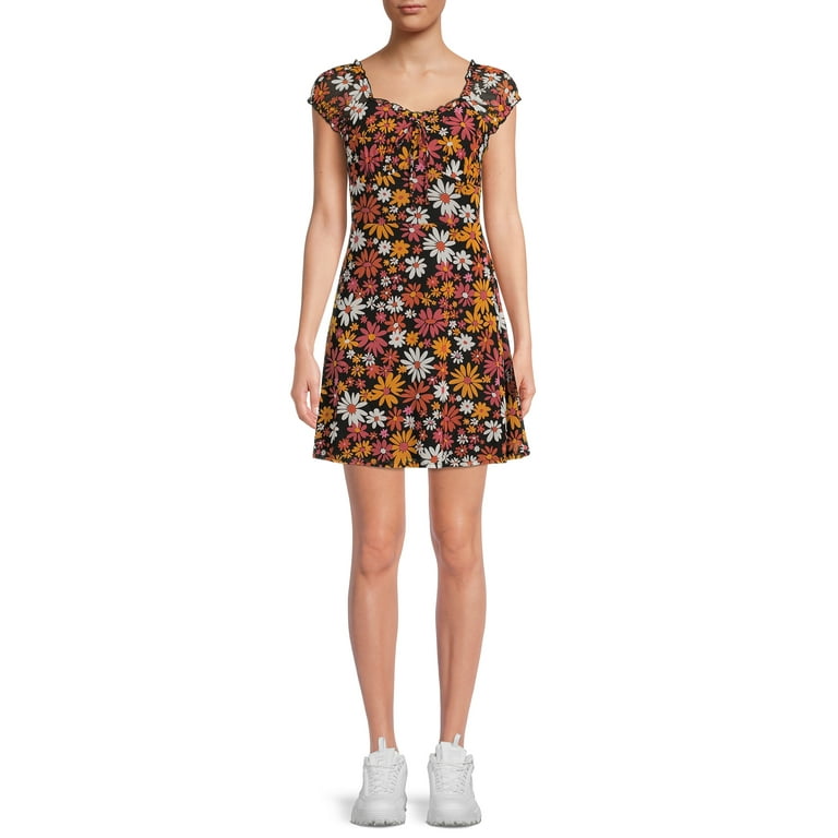 No Boundaries Junior s Mesh Dress Walmart