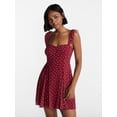 thumbnail image 1 of No Boundaries Fit and Flare Mesh Dress, Women’s XXS-XXL, 1 of 5