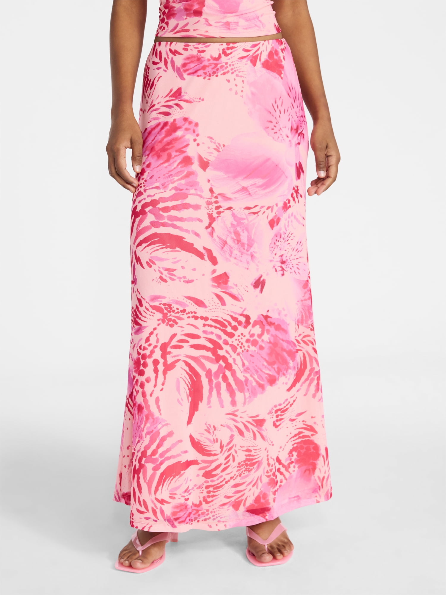 No Boundaries Mesh Maxi Skirt, Women's XXS-XXL