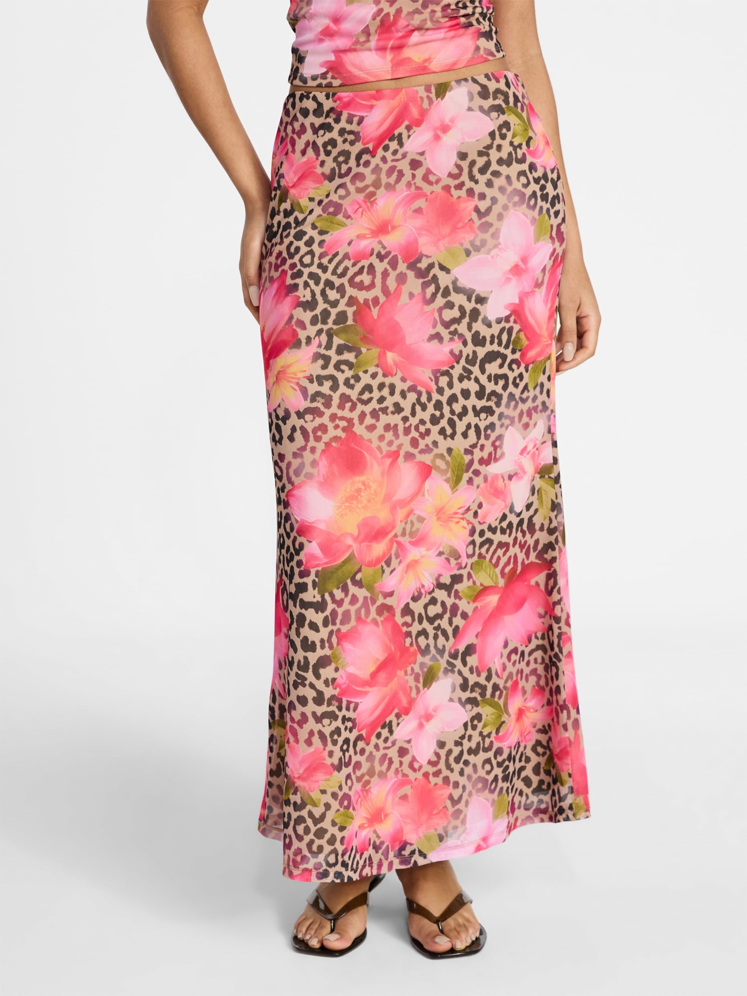 No Boundaries Mesh Maxi Skirt, Women's XXS-XXL