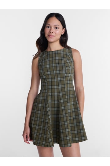 forever 21 green plaid dress Womens Dresses 14 - 15 Y