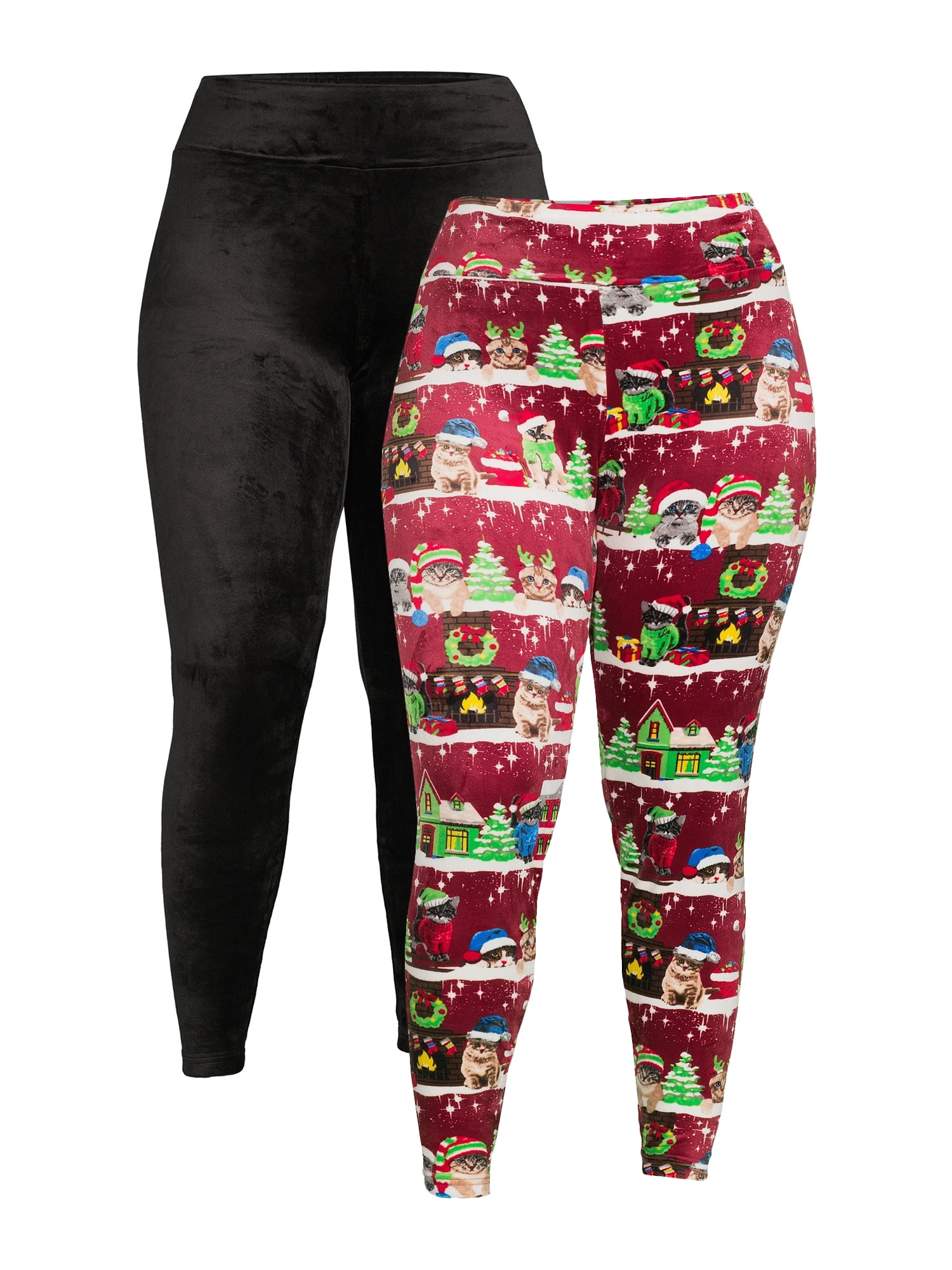 No Boundaries Junior s Plus Size High Rise Velour Holiday Ankle