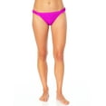 thumbnail image 1 of No Boundaries Junior's Ribbed Ruffle Bikini Bottom Swimsuit, 1 of 4