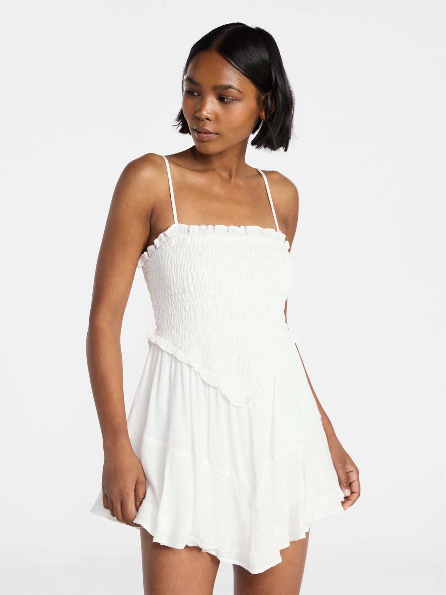 No Boundaries Smocked Romper, Women's XXS-XXL