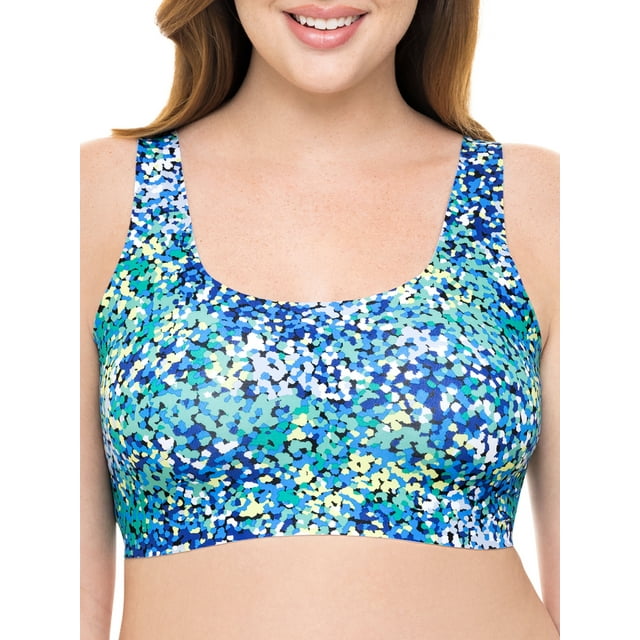 No Boundaries Junior's Smooth Bonded Scoop WireFree Bra with Removable