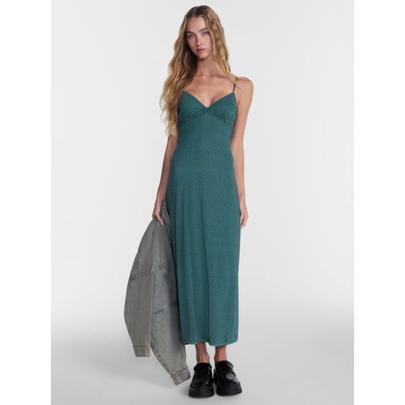 No Boundaries Triangle Mesh Maxi Dress, Women’s XXS-XXL