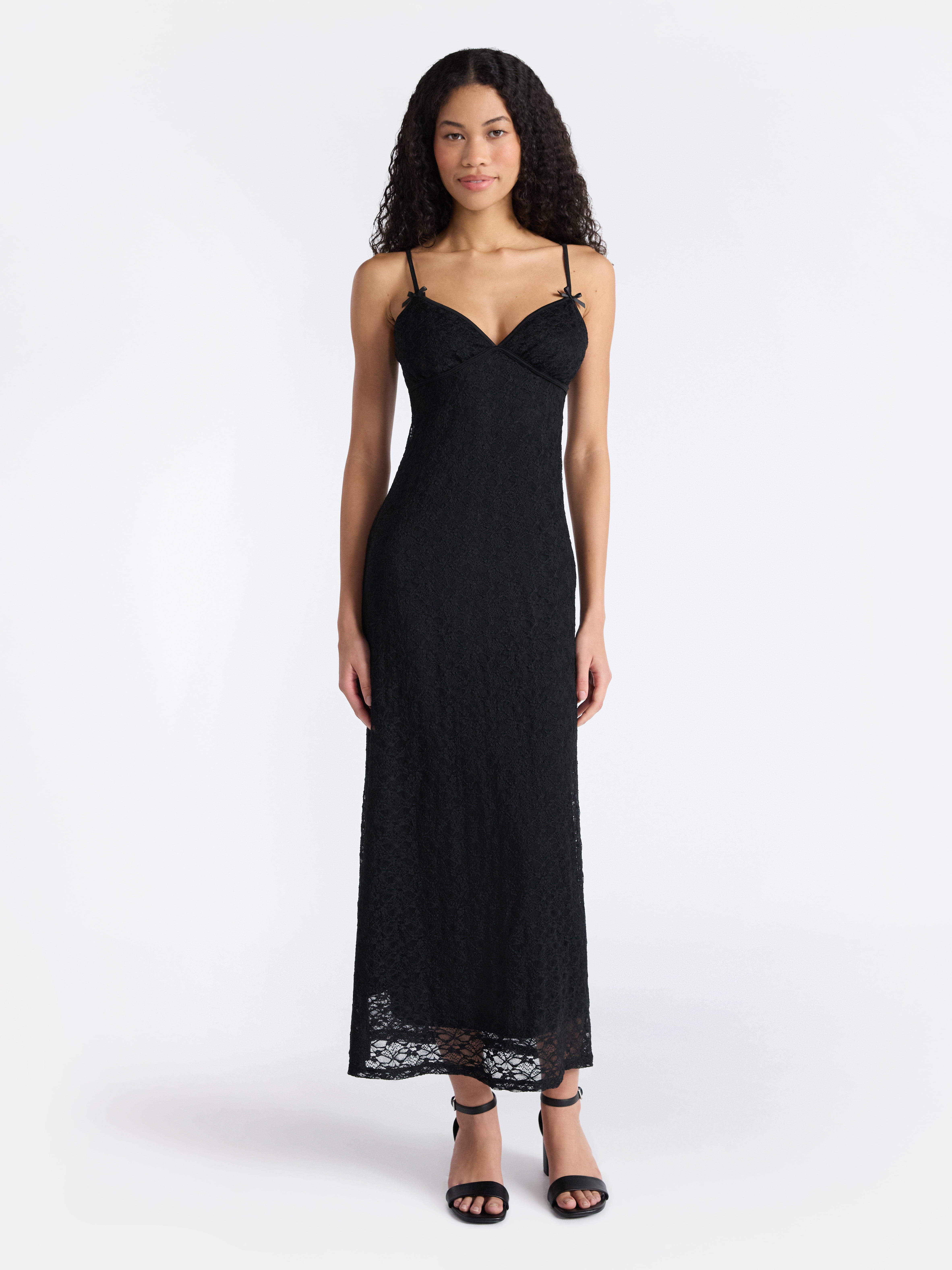 long beach maxi dress The Mykonos - Solid Black Linen Beach Dress