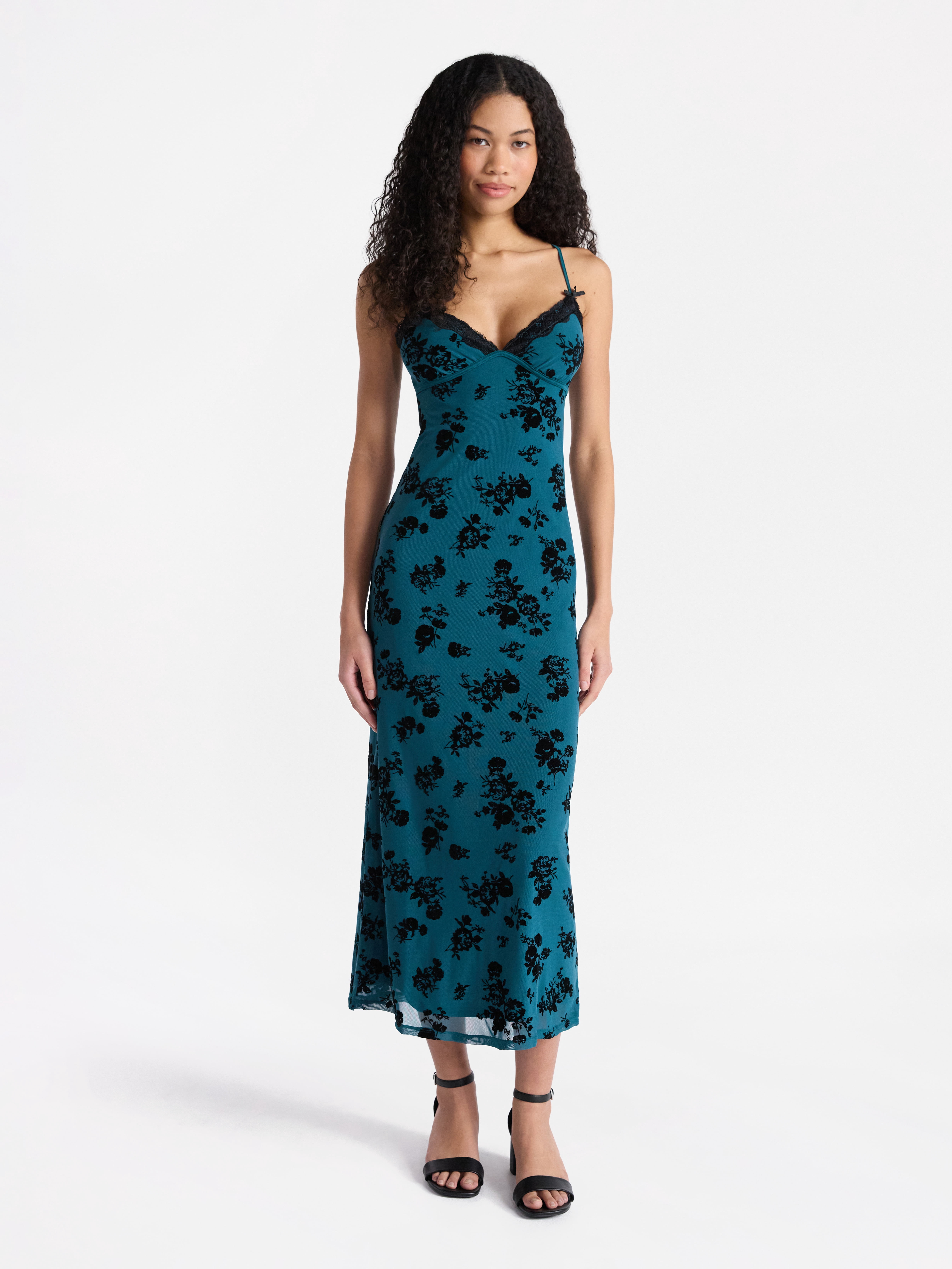 No Boundaries Junior's Triangle Top Maxi Dress ,Sizes XS-XXL