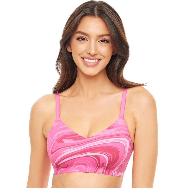 No Boundaries Junior's WireFree Bonded Voop Bralette, Sizes XS to XXXL