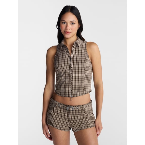 No Boundaries Zip Front Vest, Women’s XXS-XXL