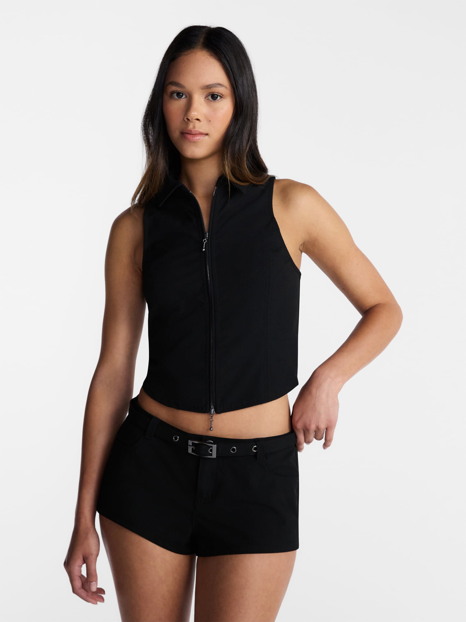 No Boundaries Zip Front Vest, Women’s XXS-XXL