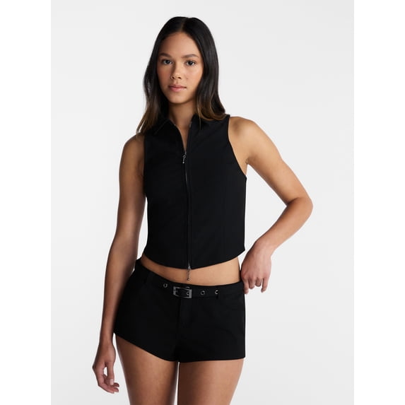 No Boundaries Zip Front Vest, Women’s XXS-XXL