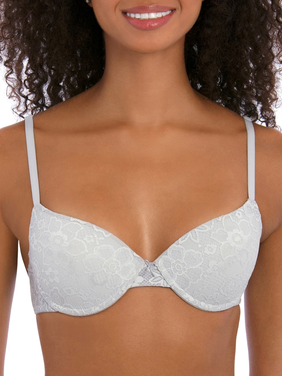 No Boundaries Women's and Juniors' Allover Lace Push Up Bra 