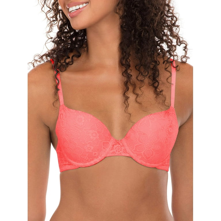 No Boundaries Juniors Allover Lace Push Up Bra 