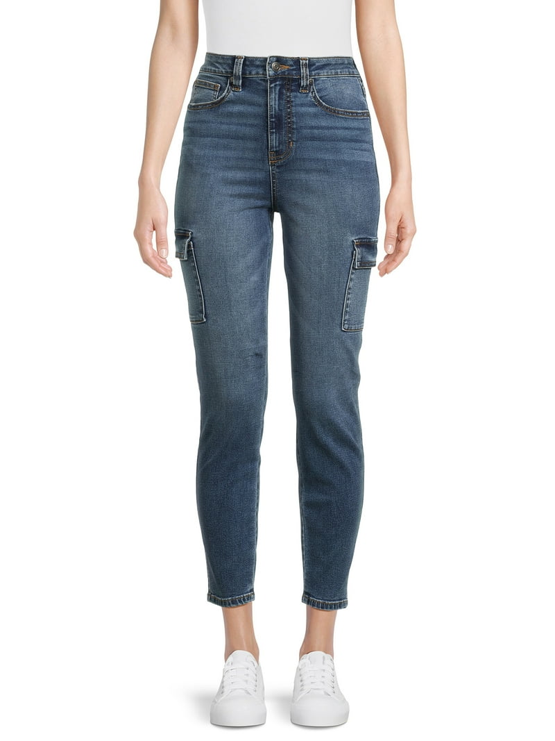 No Boundaries High Rise Cargo Skinny Jeans