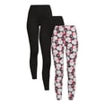 thumbnail image 1 of No Boundaries Juniors' Ankle Holiday Leggings, 3-Pack, 1 of 5