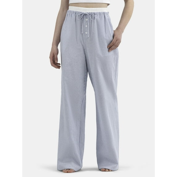 No Boundaries Baggy Boxer Pants, 31" Inseam, Women's