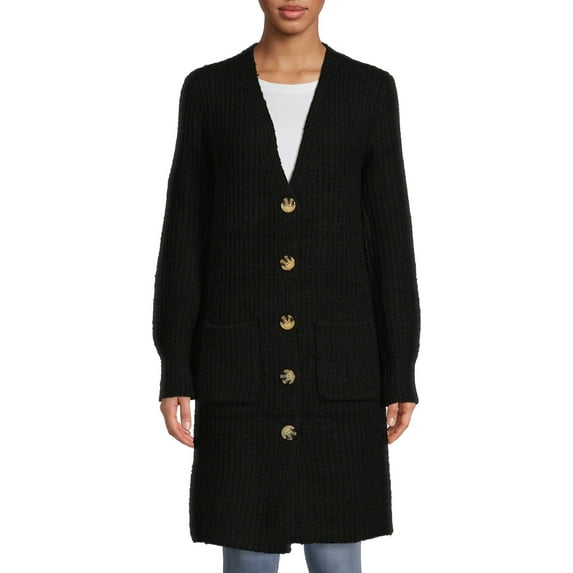 No Boundaries Juniors’ Balloon Sleeve Duster