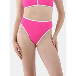 No Boundaries Junior s Subtle Popcorn High Waist Cut Out Bikini Bottoms Walmart