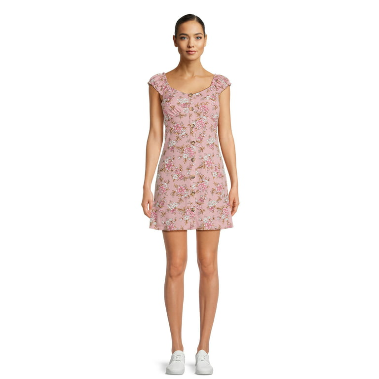 No Boundaries Juniors' Shirttail Dress - Walmart.com