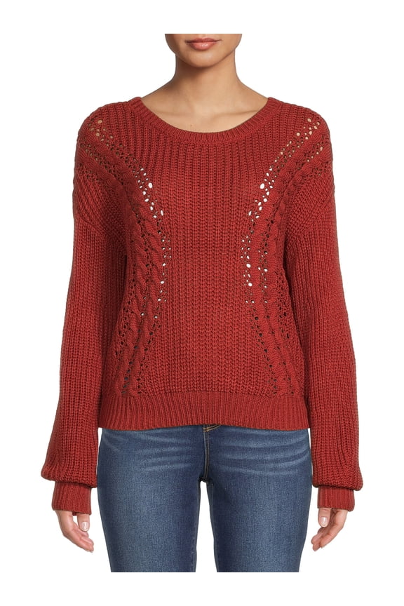 Juniors Caged Back Sweater