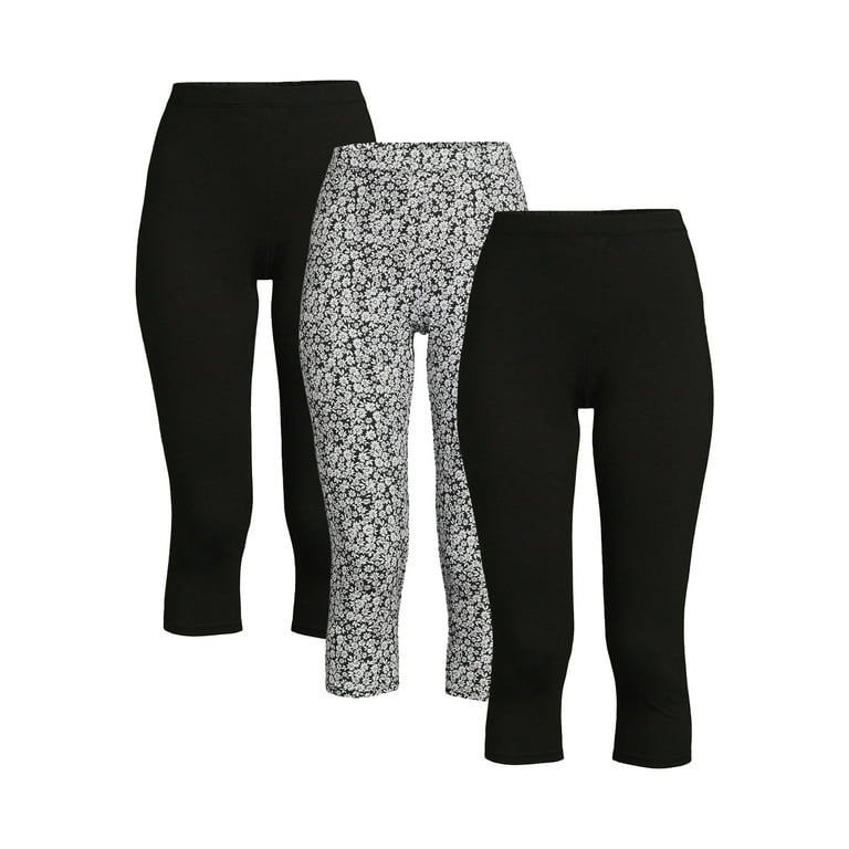 No Boundaries Juniors Capri Legging 3 pack Walmart