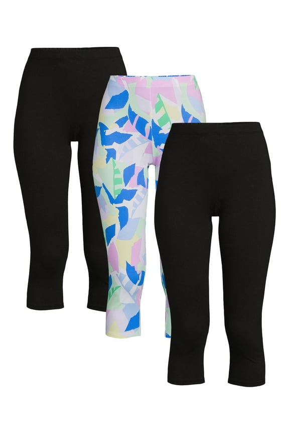 Juniors Capri Legging 3-pack
