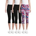No Boundaries Juniors' Capri Leggings, 3pack