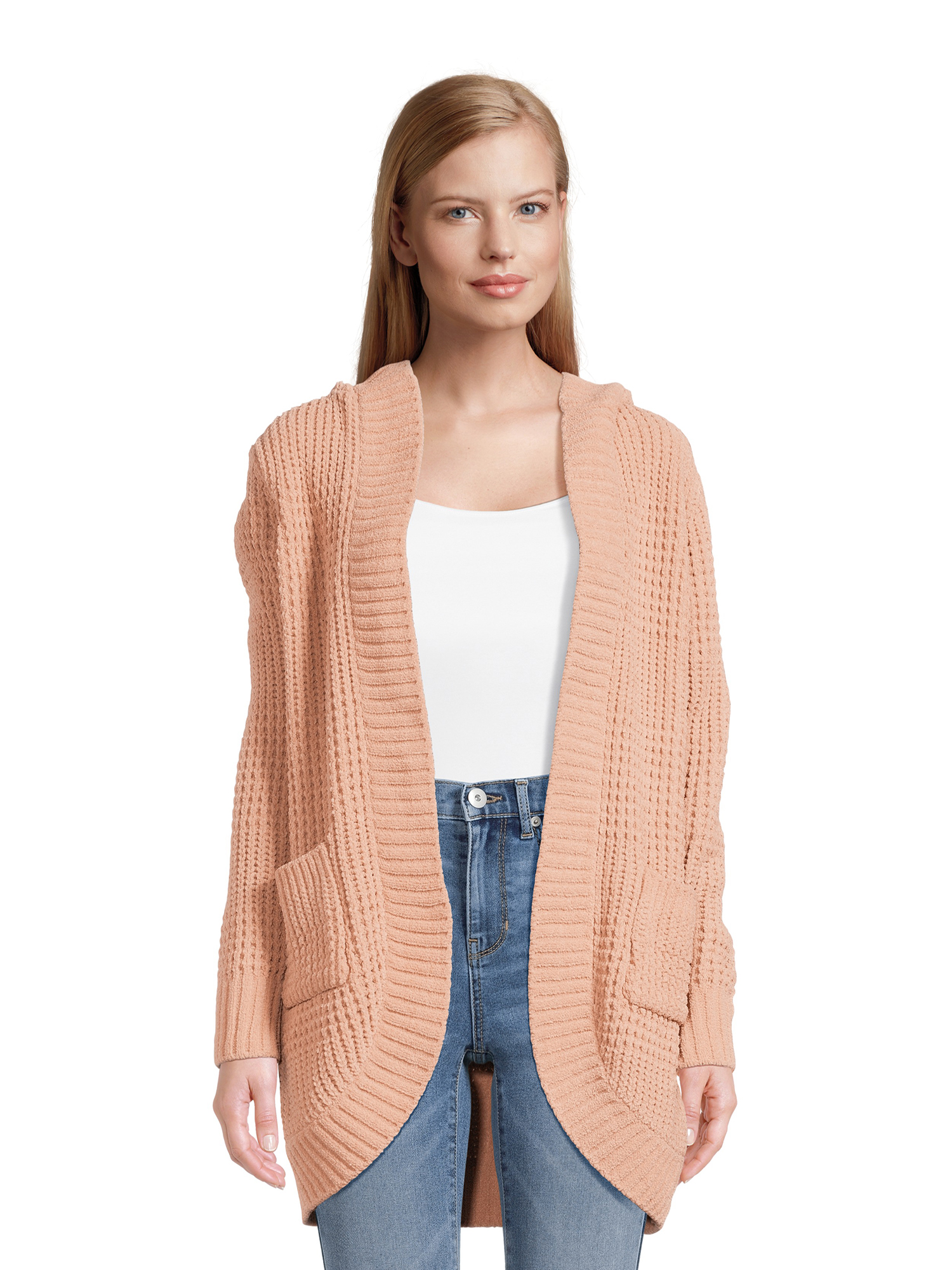 No Boundaries Juniors Chenille Cocoon Cardigan, Sizes XS-3XL - Walmart.com