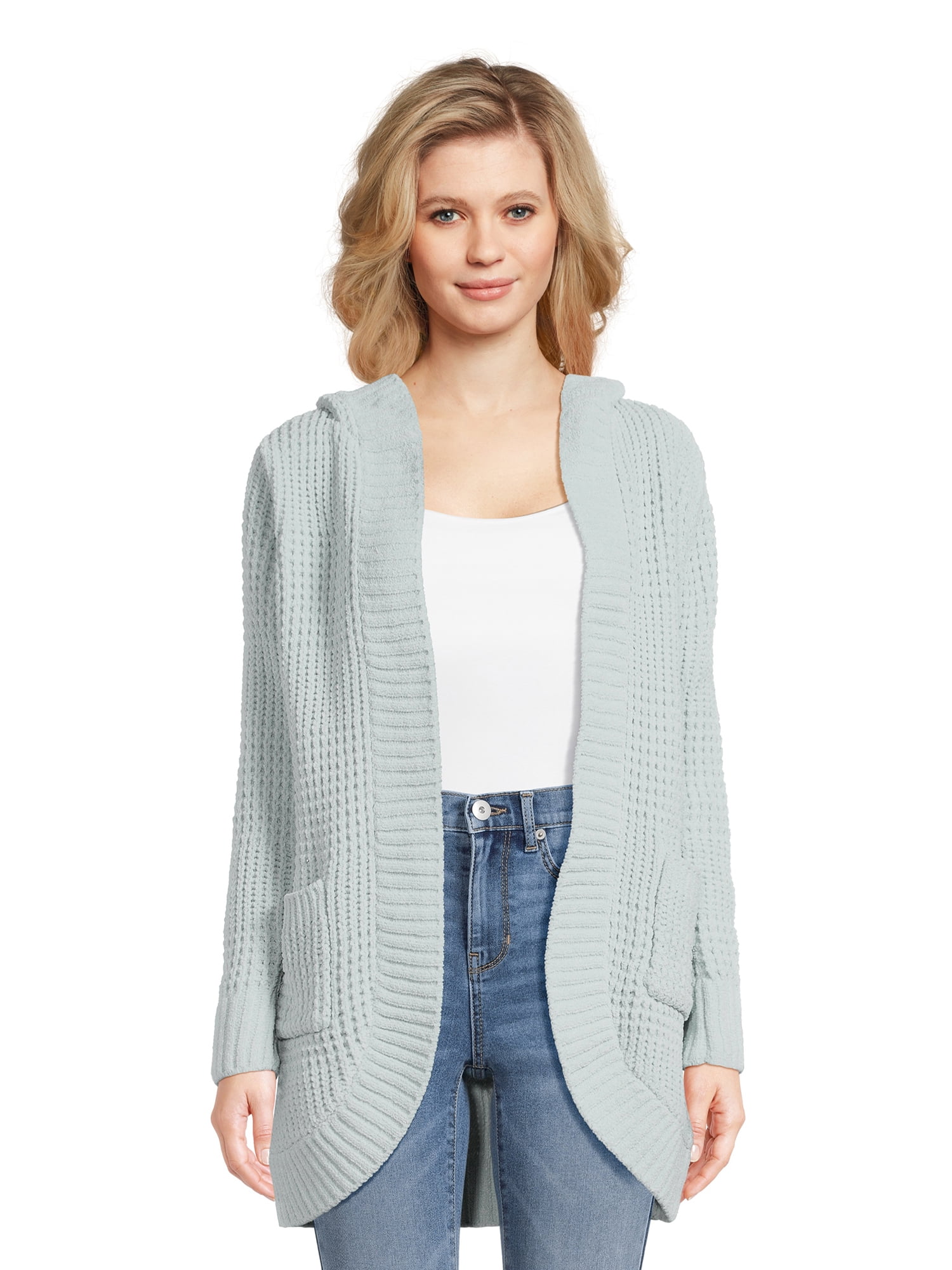 Find Your Perfect No Boundaries Juniors Chenille Cocoon Cardigan, Sizes ...