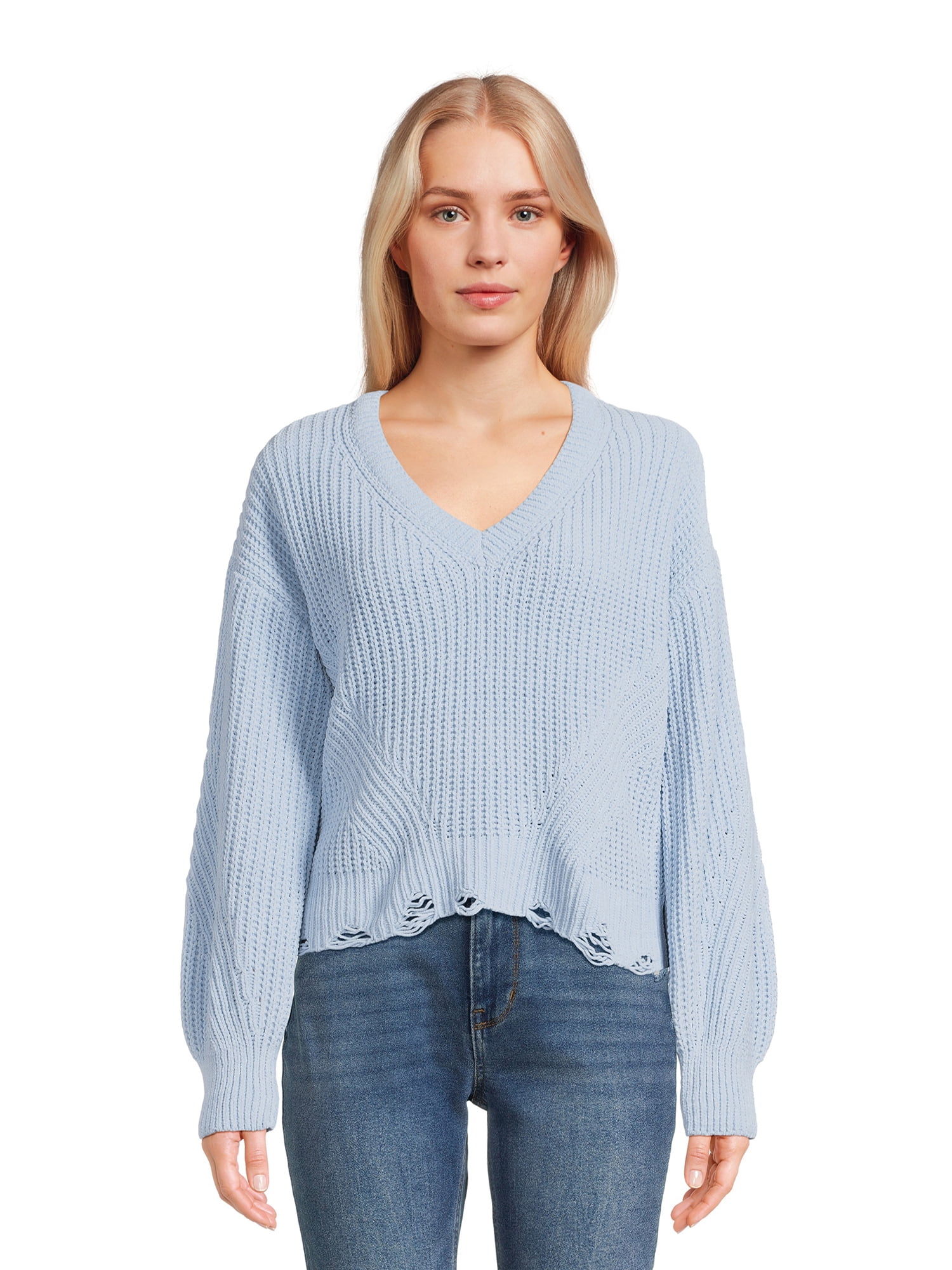 Juniors v neck clearance sweater