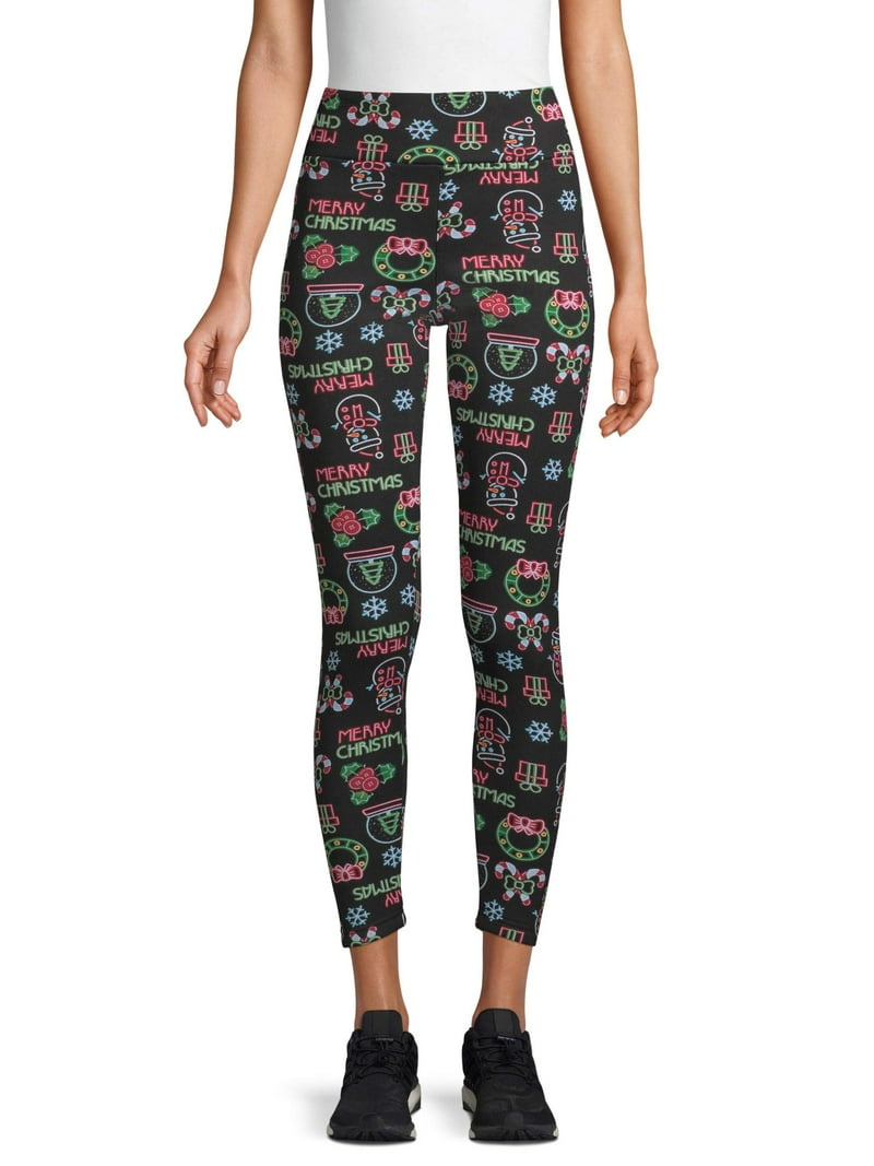 No Boundaries Juniors' Christmas Fur-Lined Legging