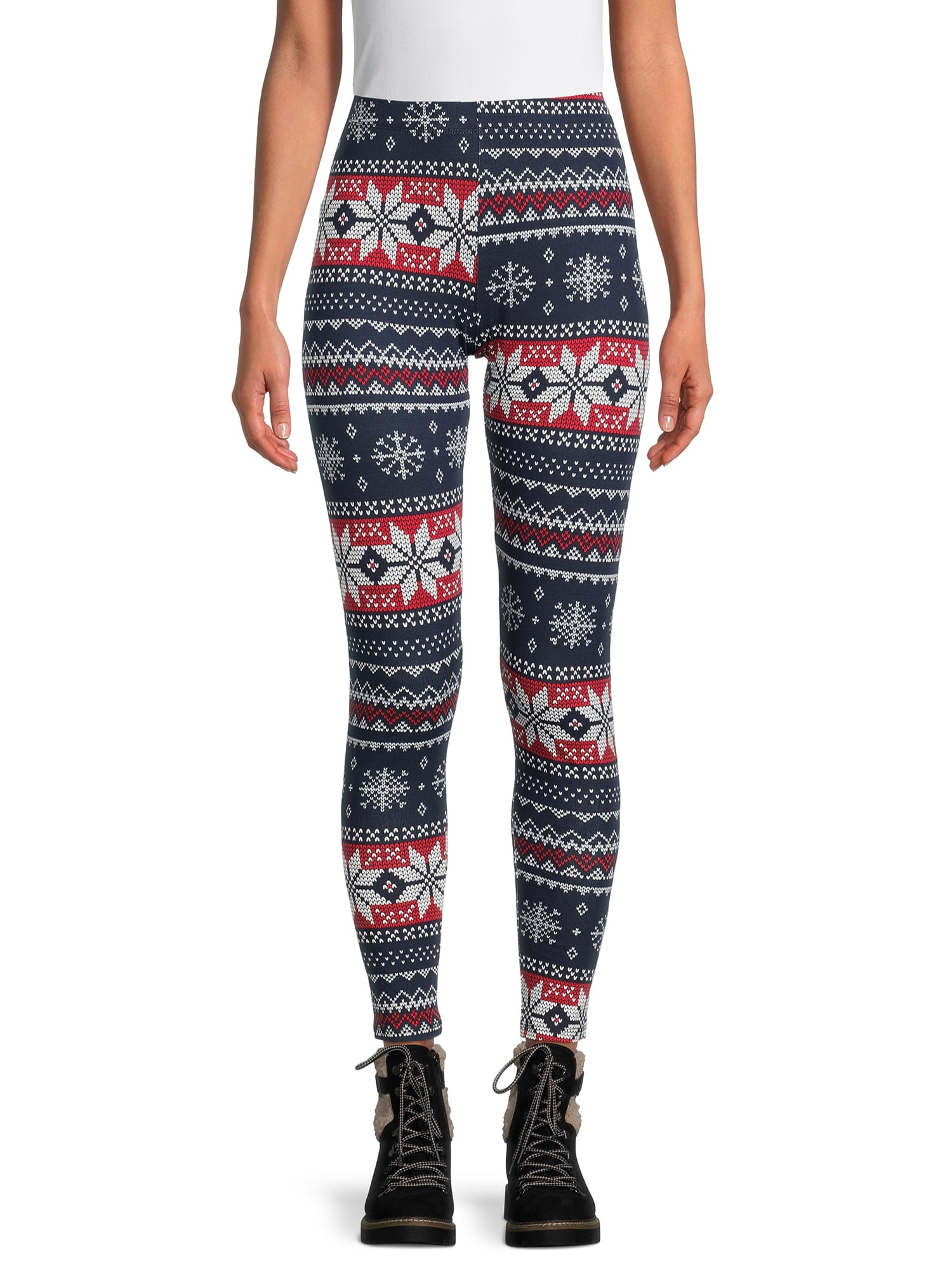 No Boundaries Juniors' Christmas Leggings