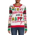 thumbnail image 1 of No Boundaries Juniors’ Christmas Sweater, 1 of 5
