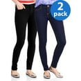 No Boundaries Juniors Classic Skinny Jeans, 2Pack, Sizes 117