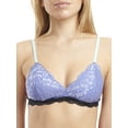 thumbnail image 1 of No Boundaries Juniors' Color Pop Triangle Lace Bralette, 1 of 6