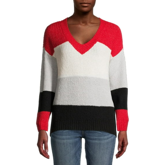 No Boundaries Juniors Colorblocked Sweater