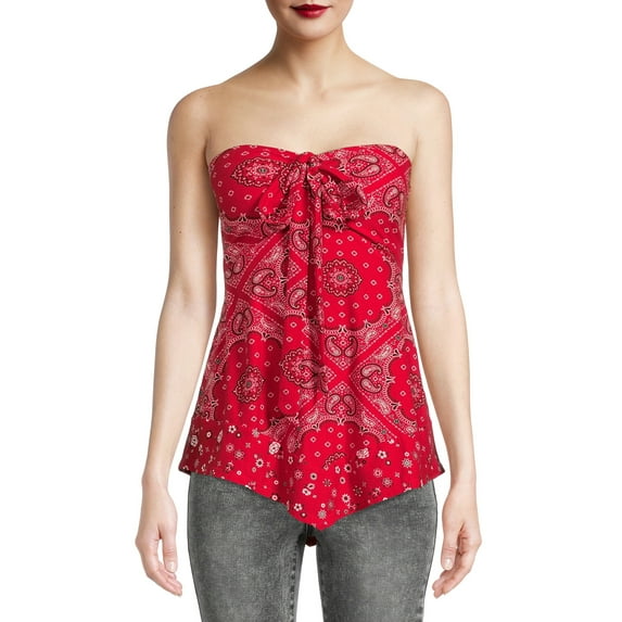 No Boundaries Juniors' Convertible Halter Top