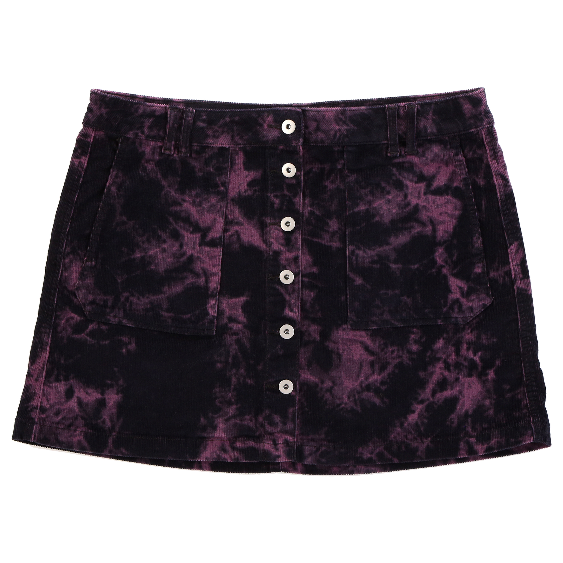 No Boundaries Juniors' Corduroy Button Front Skirt