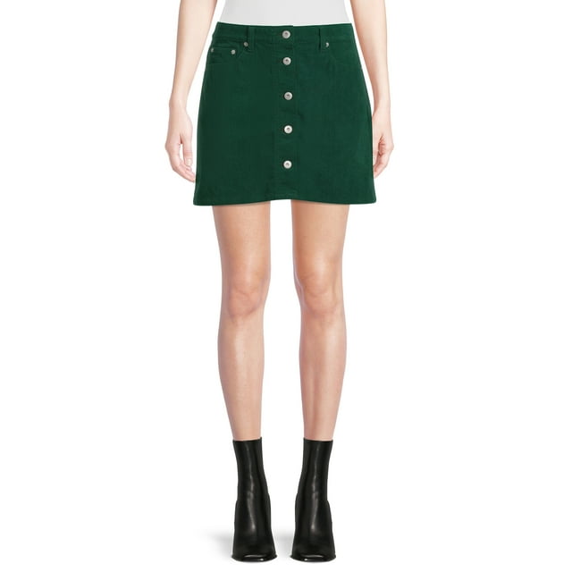 No Boundaries Juniors Corduroy Mini Skirt